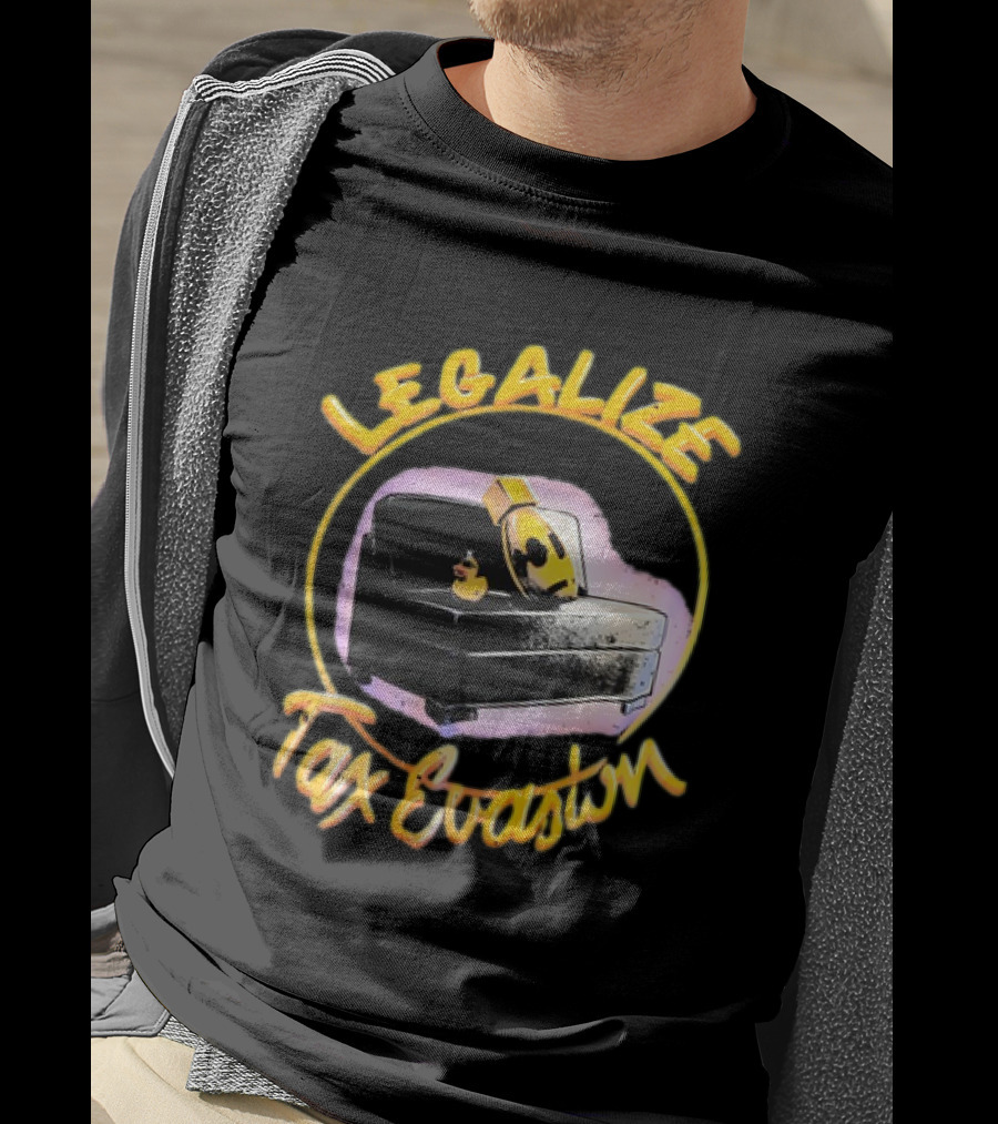 LEGALIZE TAX EVASION Rubber Duck On Couch T-Shirt