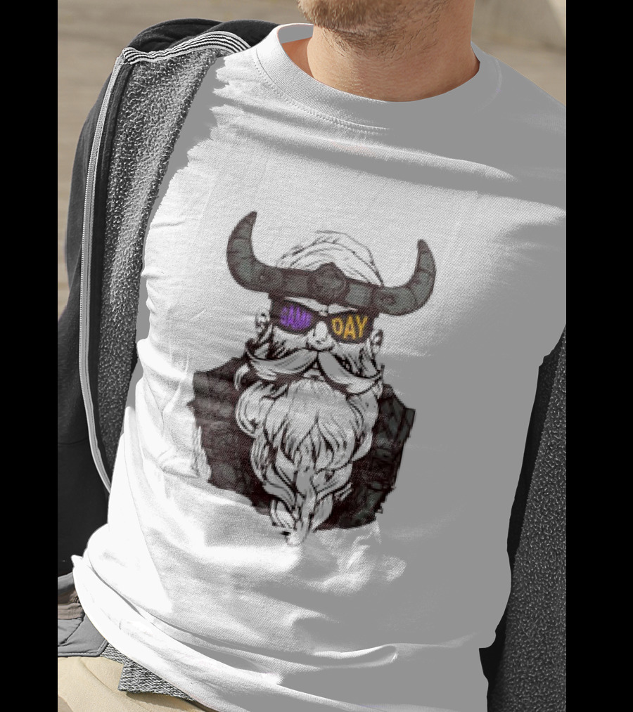 Game Day Minnesota Vikings Football Viking Helmet Headwear T-Shirt