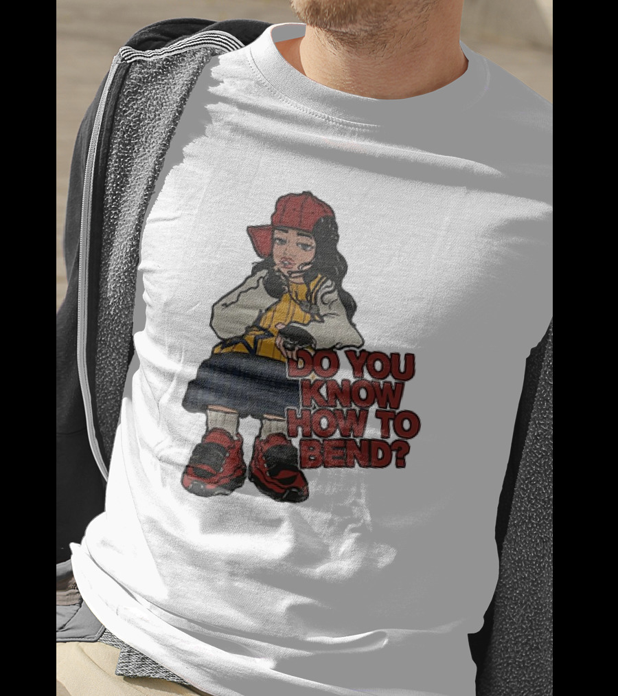 Do You Know How To Bend? Girl With Red Cap And Sneakers T-Shirt