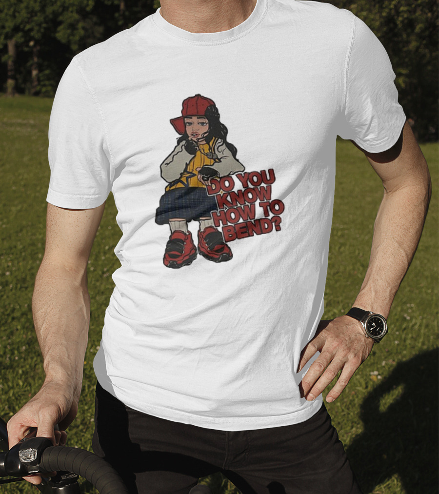 Do You Know How To Bend? Girl With Red Cap And Sneakers T-Shirt