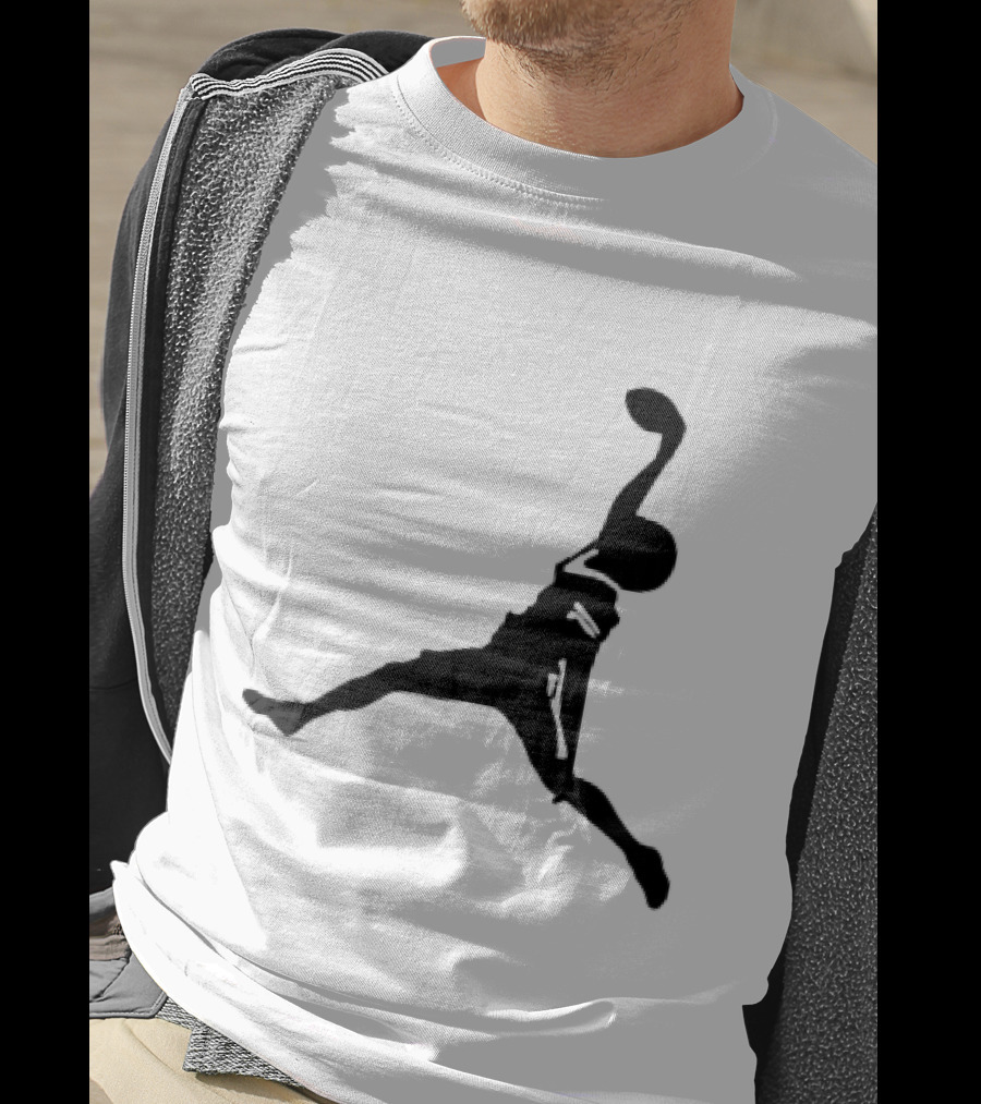 GW Catch Jump Silhouette Football Player T-Shirt