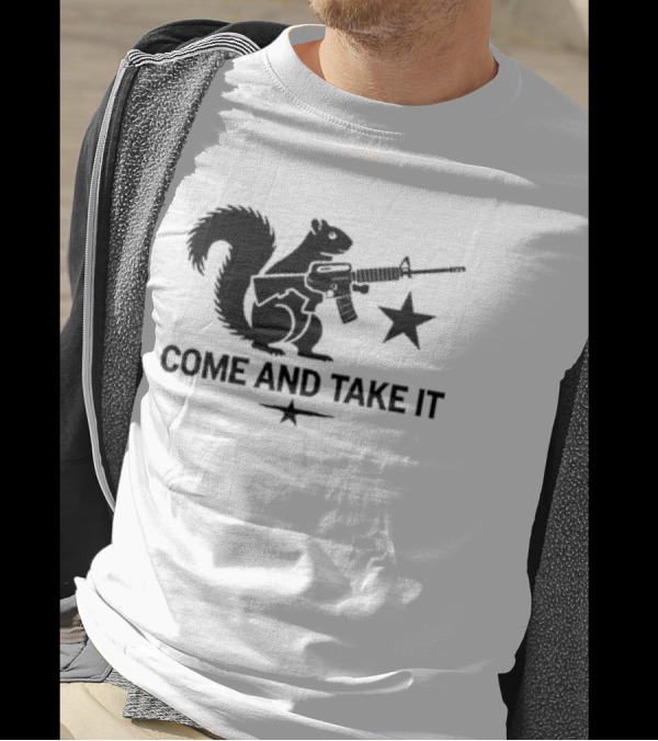Peanut The Squirrel Come And Take It 2024 Rifle Star T-Shirt