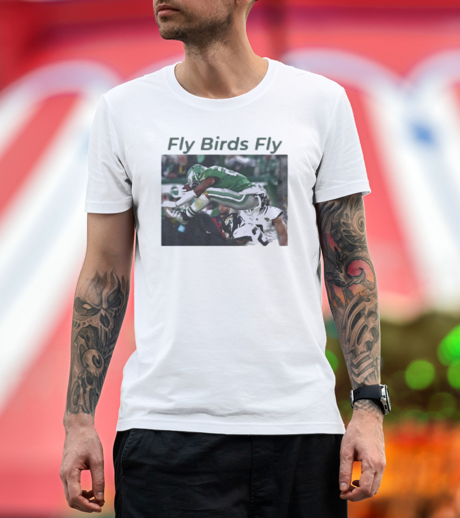 Saquon Barkley Fly Birds Fly Reverse Hurdle T-Shirt