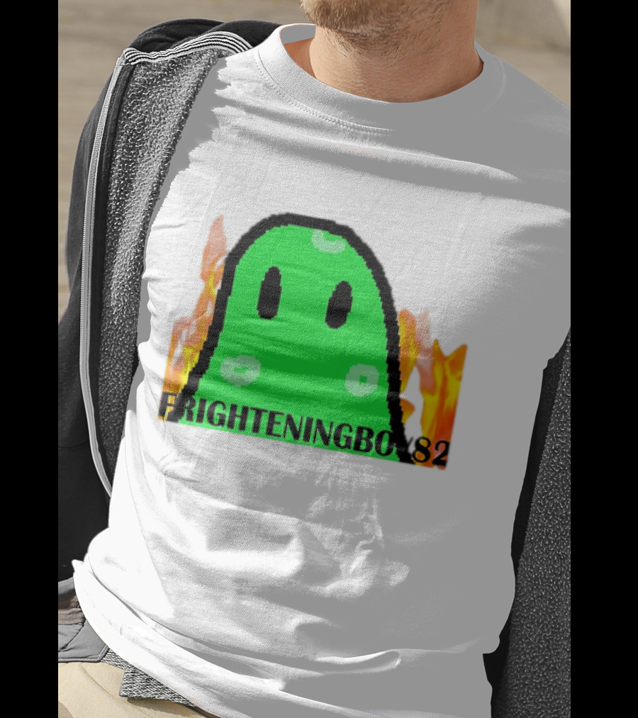 FRIGHTENINGBOY82 Slime With Fire Background T-Shirt