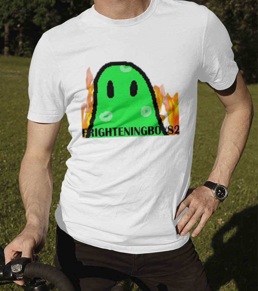 FRIGHTENINGBOY82 Slime With Fire Background T-Shirt