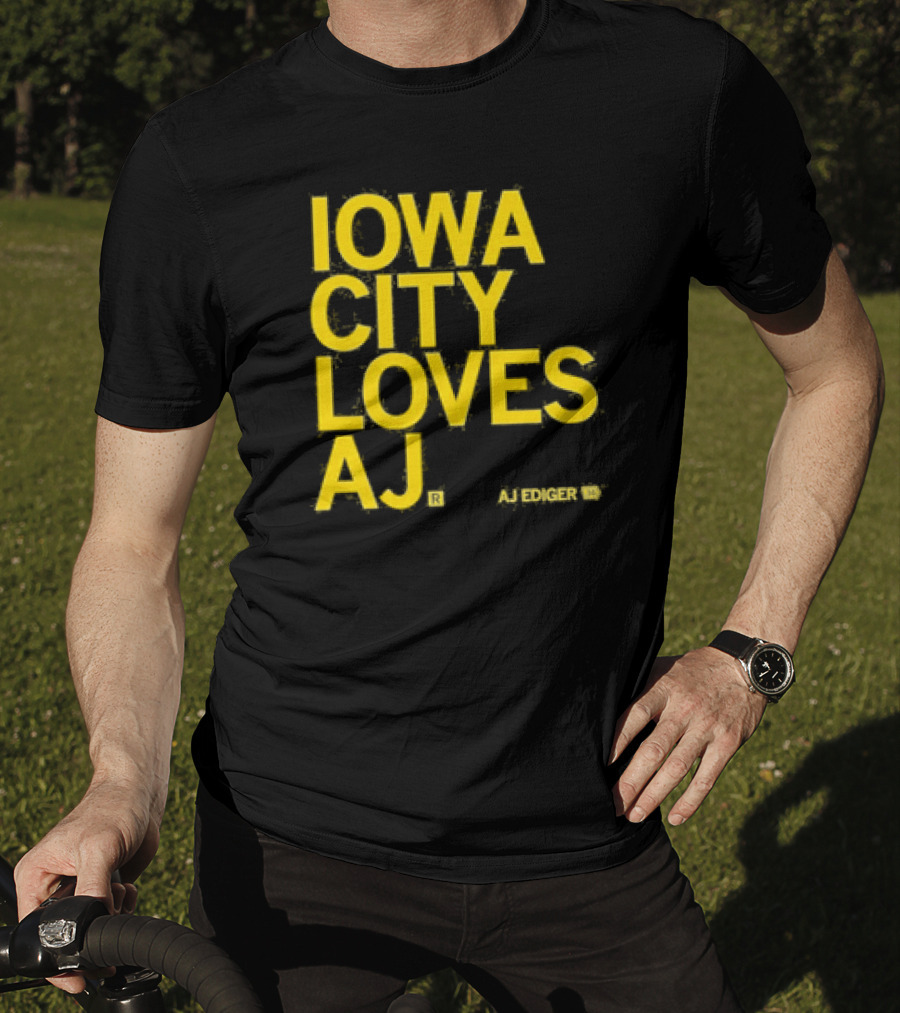 Iowa City Loves AJ Ediger T-Shirt