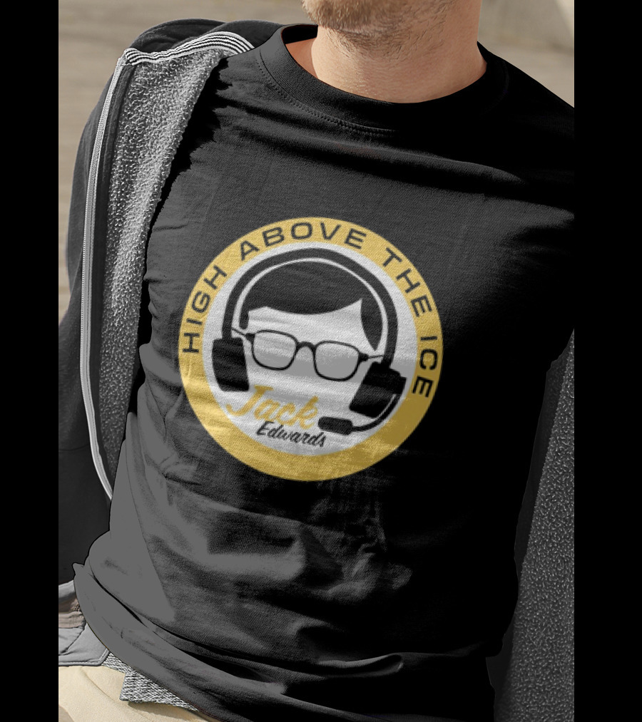 Boston Bruins High Above The Ice Jack Edwards T-Shirt