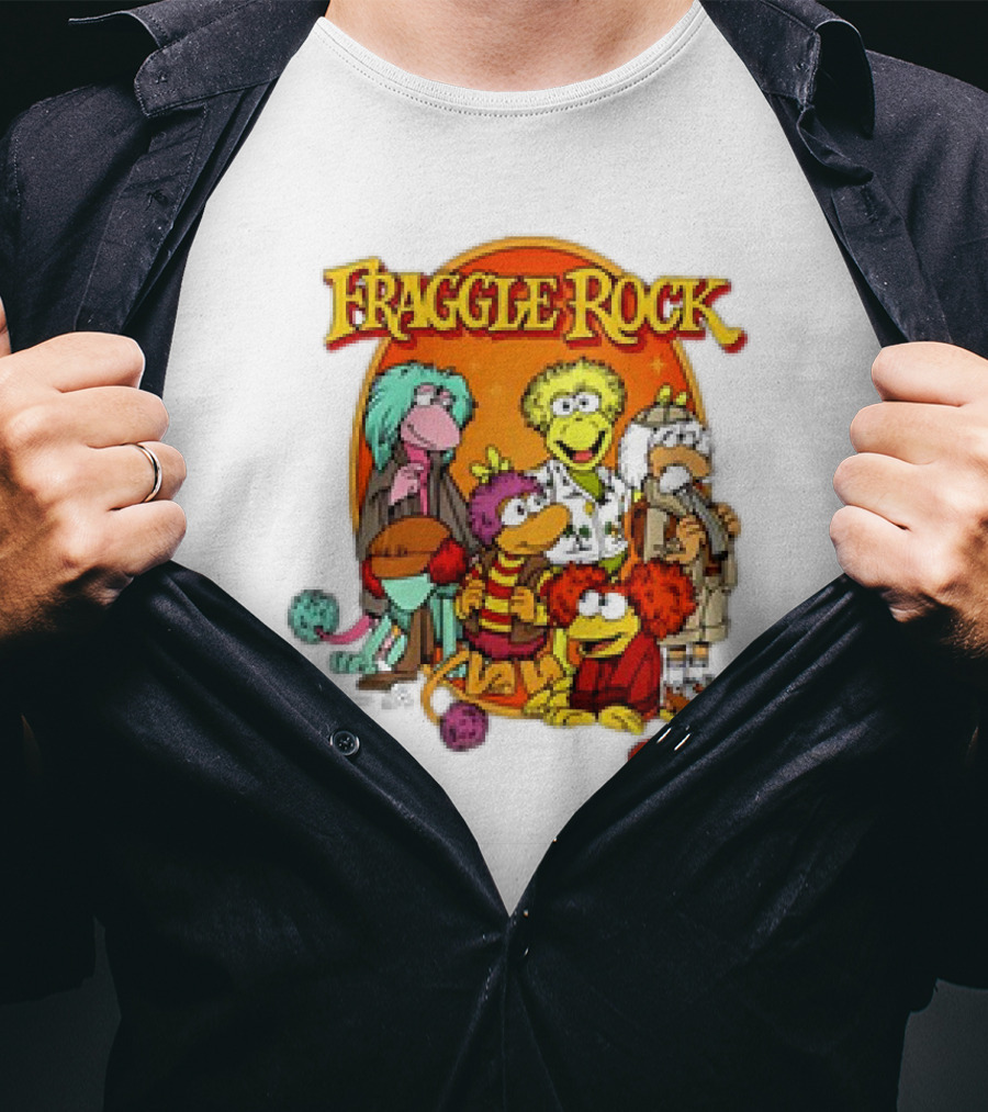 Fraggle Rock Group Cartoon Characters T-Shirt