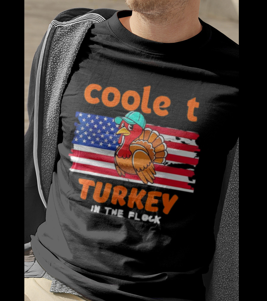 Cool Turkey USA Flag In The Flock T-Shirt