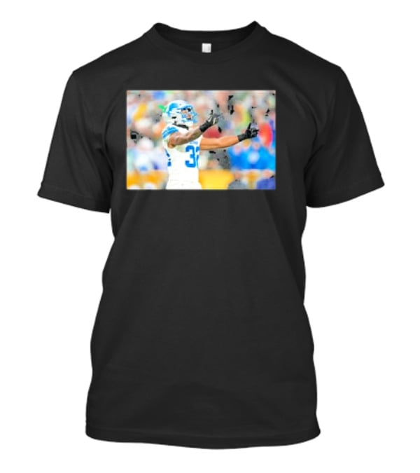 Lions Brian Branch Gesture Iconic Football Action T-Shirt