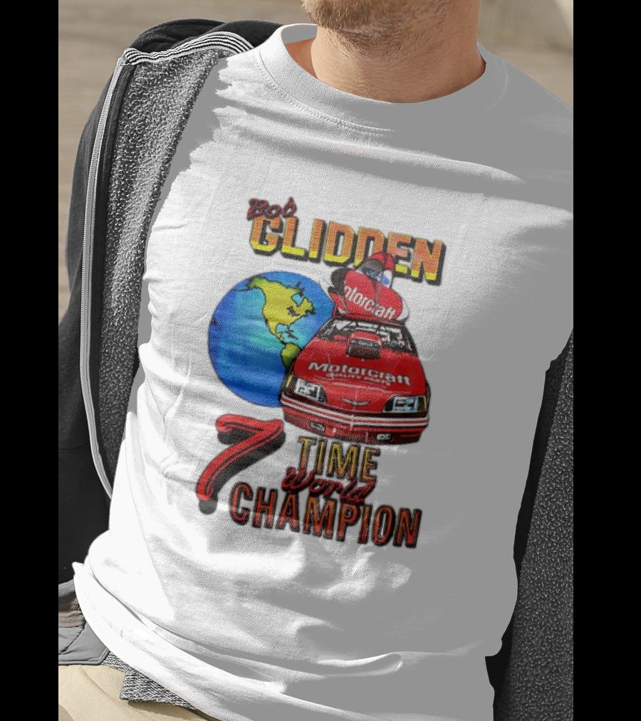 Bob Glidden Motorcraft Racing 7 Time World Champion T-Shirt