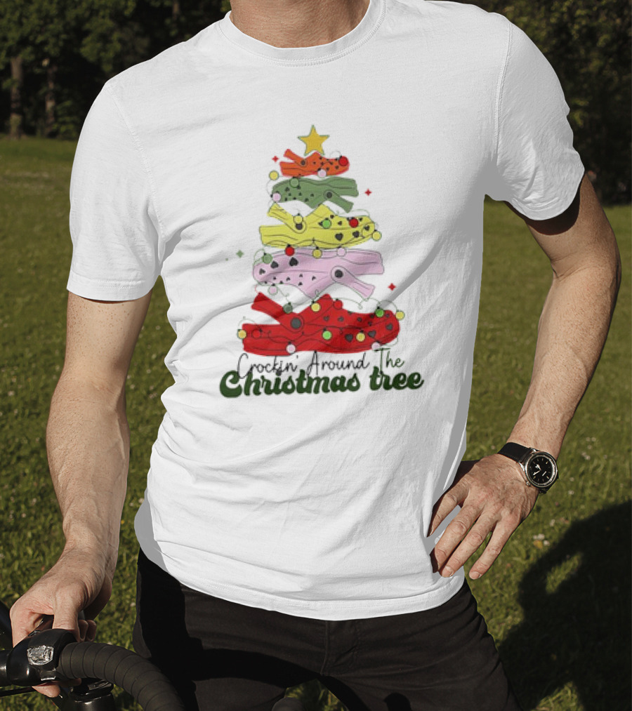 Crockin' Around The Christmas Tree Crocs Holiday T-Shirt