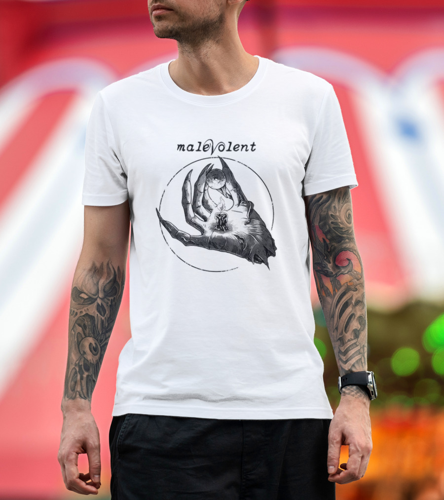 Malevolent Hand with Candle and Eye in Circle T-Shirt