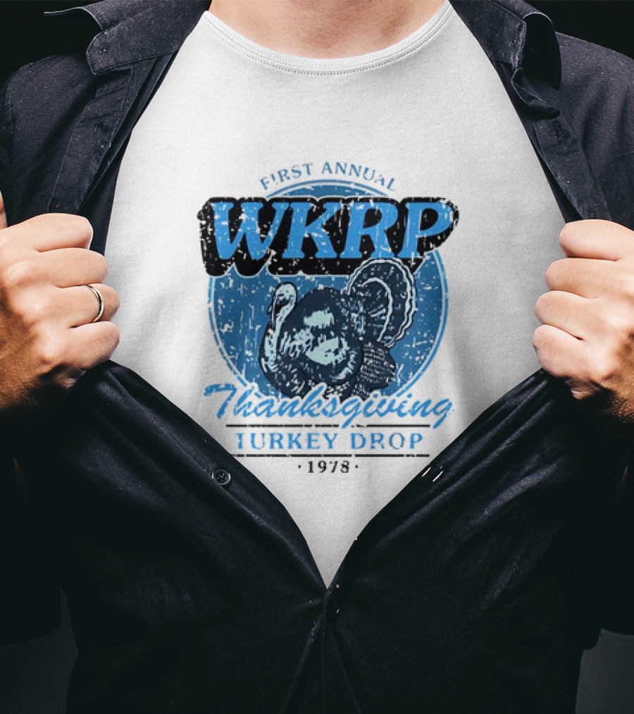 WKRP First Annual Thanksgiving Turkey Drop 1978 T-Shirt