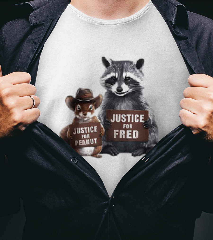 Justice For Peanut The Squirrel And Fred The Raccoon T-Shirt