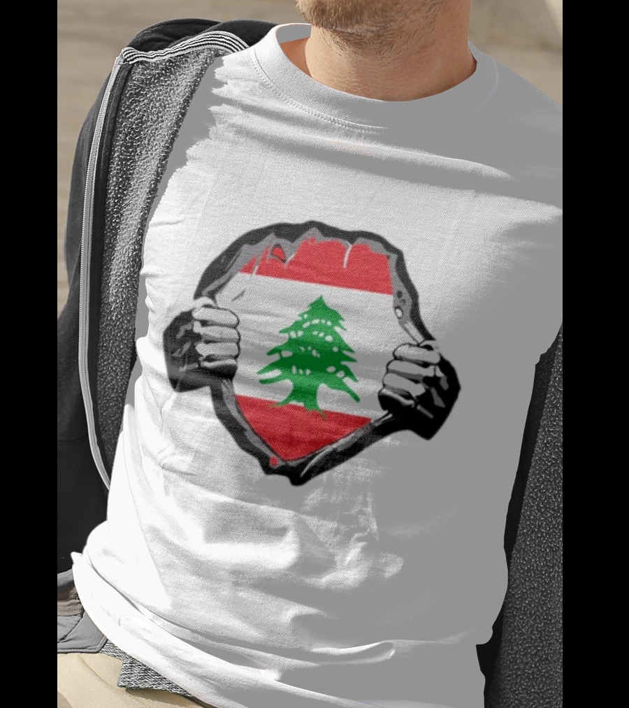 Lebanon Flag Lebanese Roots Cedar Pride Emblem T-Shirt