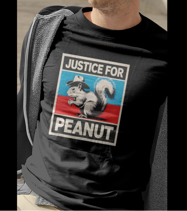 Justice For Peanut The Squirrel Pnut Retro Iconic T-Shirt