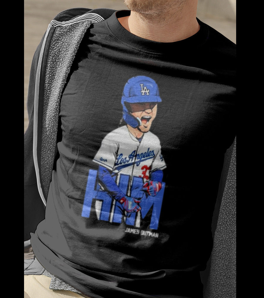 Los Angeles Dodgers James Outman HIM Baseball T-Shirt