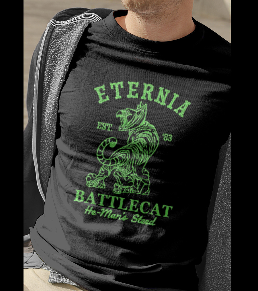Eternia Battlecat He-Man's Steed Est. '83 Retro 1980 Toy T-Shirt