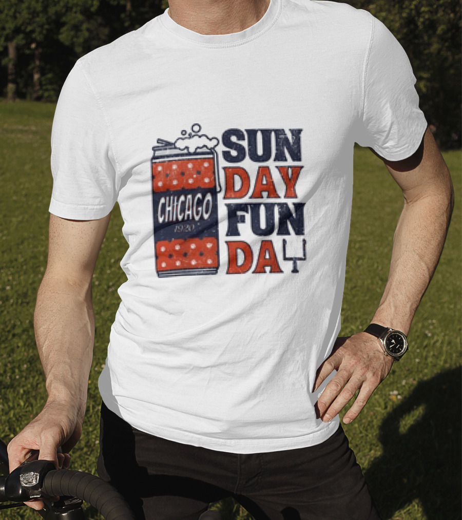 Chicago Sunday Fun Day 1923 Football Can T-Shirt