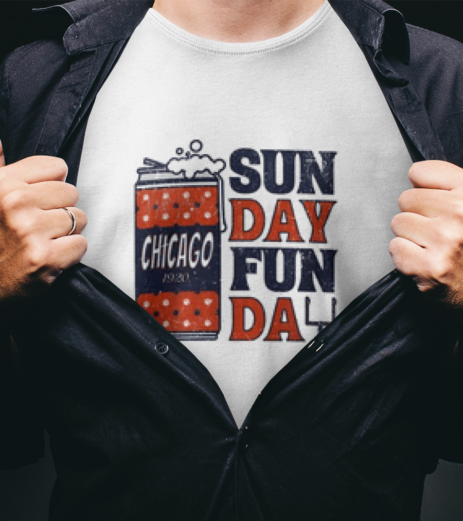 Chicago Sunday Fun Day 1923 Football Can T-Shirt