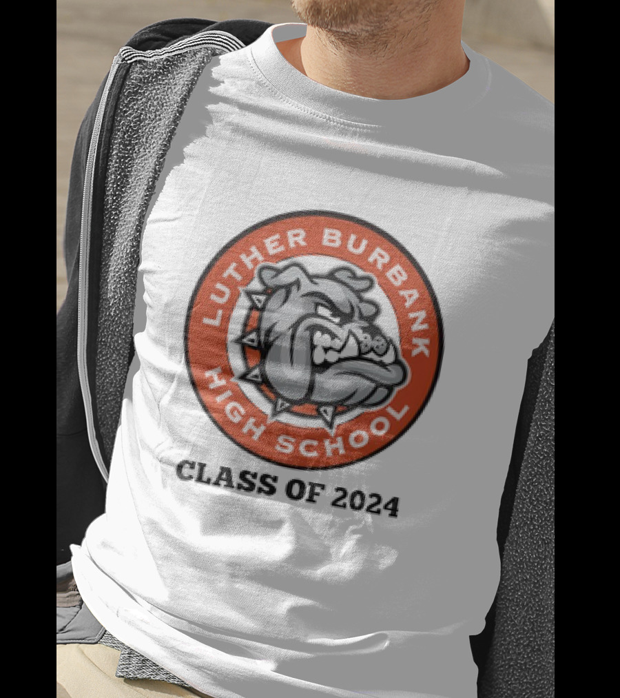 Luther Burbank High School Bulldog Emblem Class Of T-Shirt