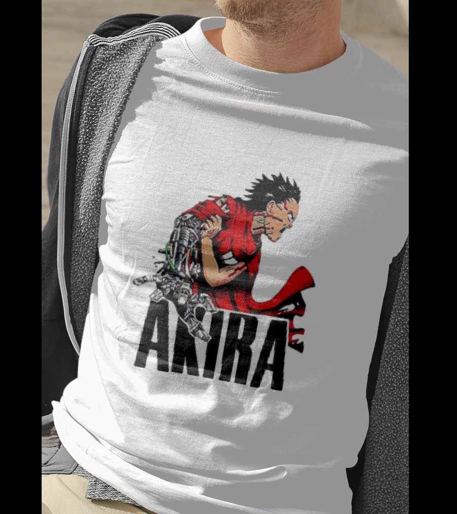 Akira Tetsuo Shima Cybernetic Arm Vintage 1980s Iconic Anime T-Shirt