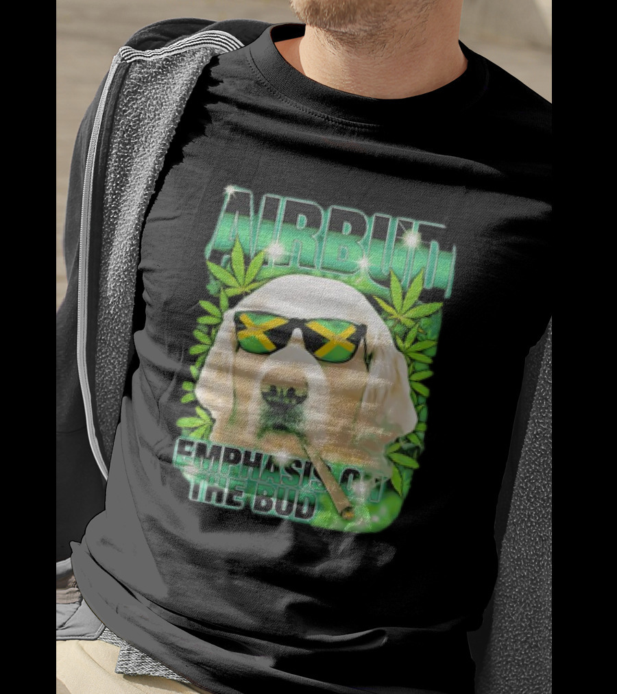 Airbud Emphasis On The Bud With Sunglasses And Cannabis Leaves T-Shirt