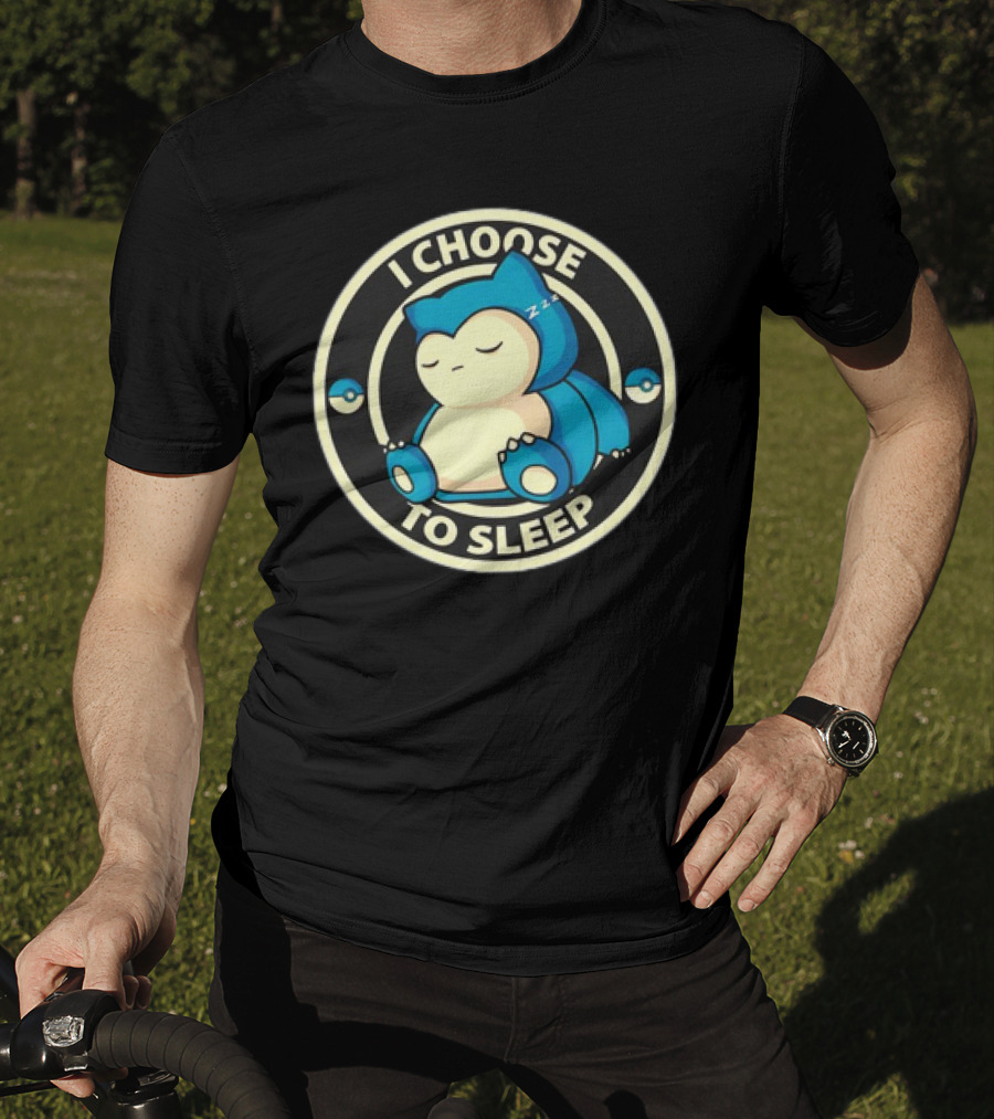 I Choose To Sleep Snorlax Pokémon T-Shirt