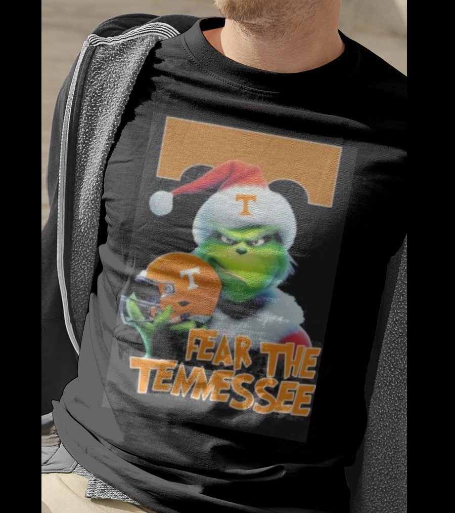 Grinch Fear The Tennessee Volunteers Christmas T-Shirt