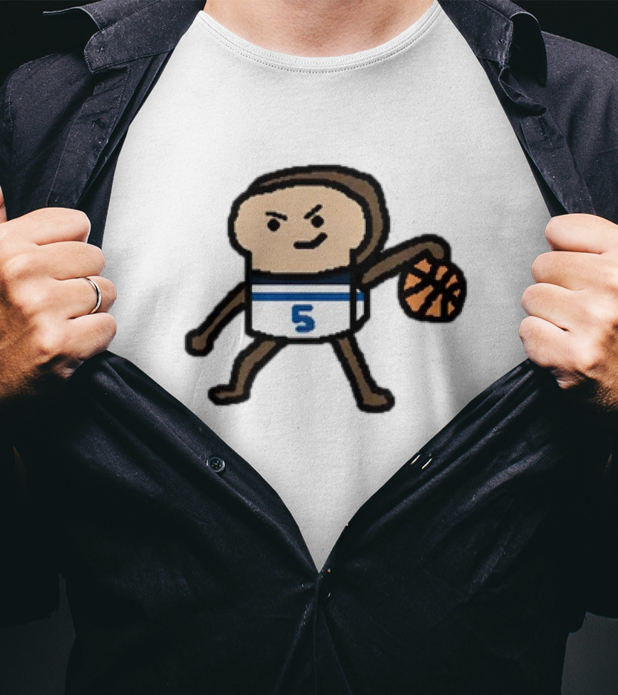 Anthony Breadwards NBA Paint Number 5 Basketball Character T-Shirt