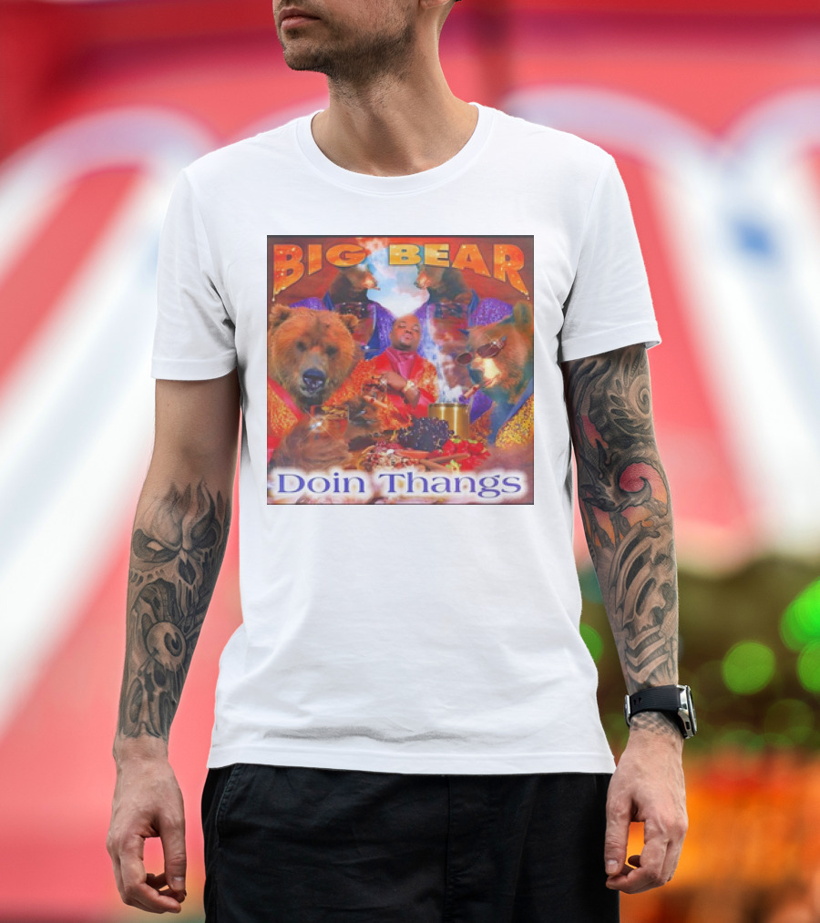 BIG BEAR DOIN THANGS Album Cover T-Shirt
