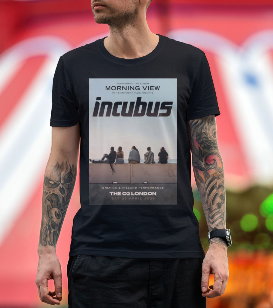 Incubus Morning View Performing in Its Entirety Plus The Hits The O2 London Sat 26 April 2025 T-Shirt