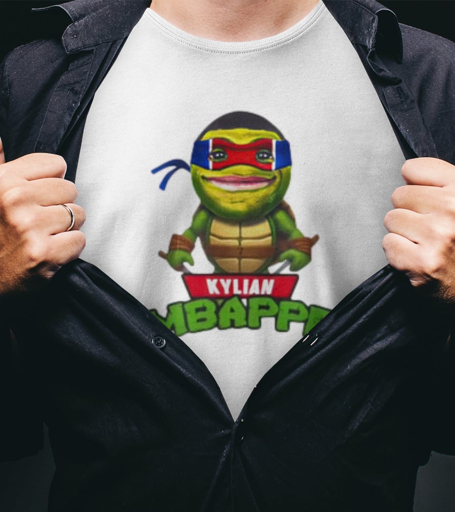 Kylian Mbappe Leonardo Ninja Turtle T-Shirt