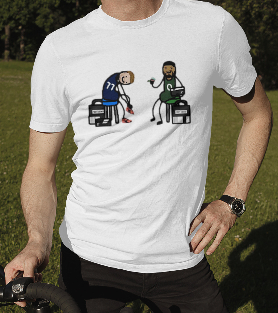 Luka 77 And Tatum Prepare With Foot Locker Shoes T-Shirt