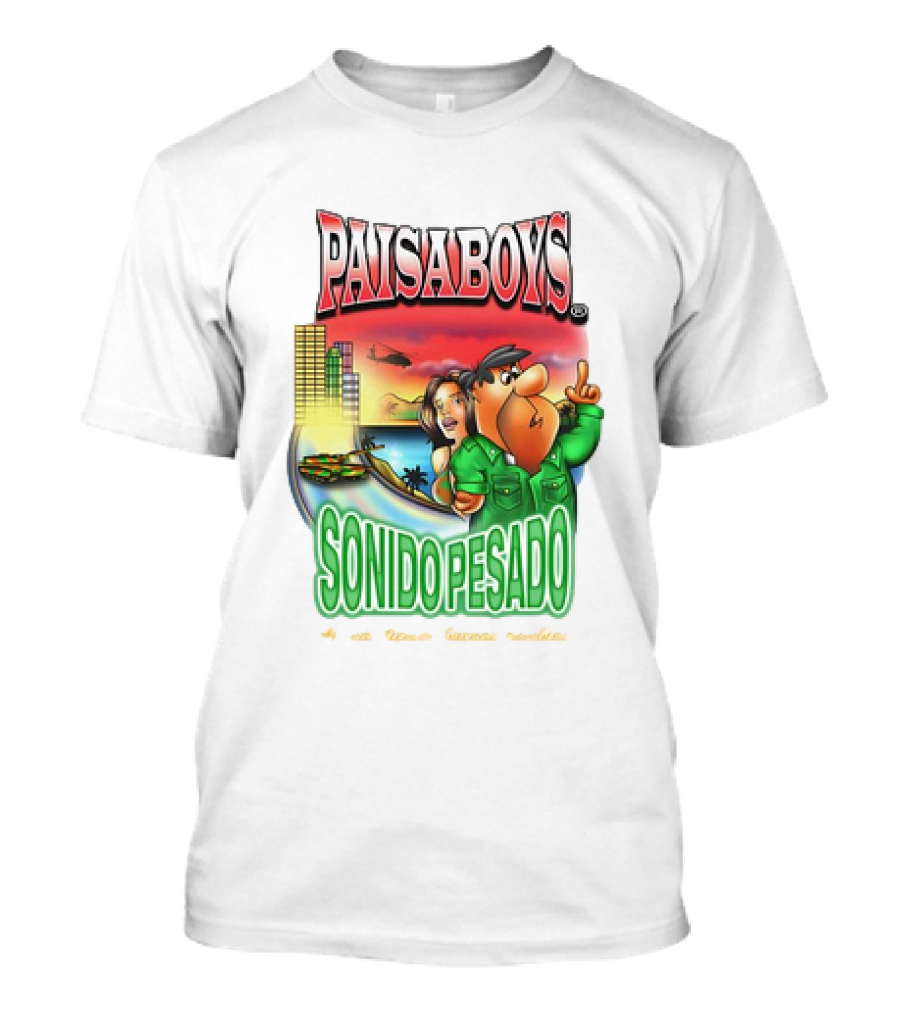 PAISABOYS SONIDO PESADO Al Mal Tiempo Buenas Cumbias T-Shirt