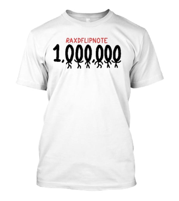 Raxdflipnote 1,000,000 Stick Figure T-Shirt