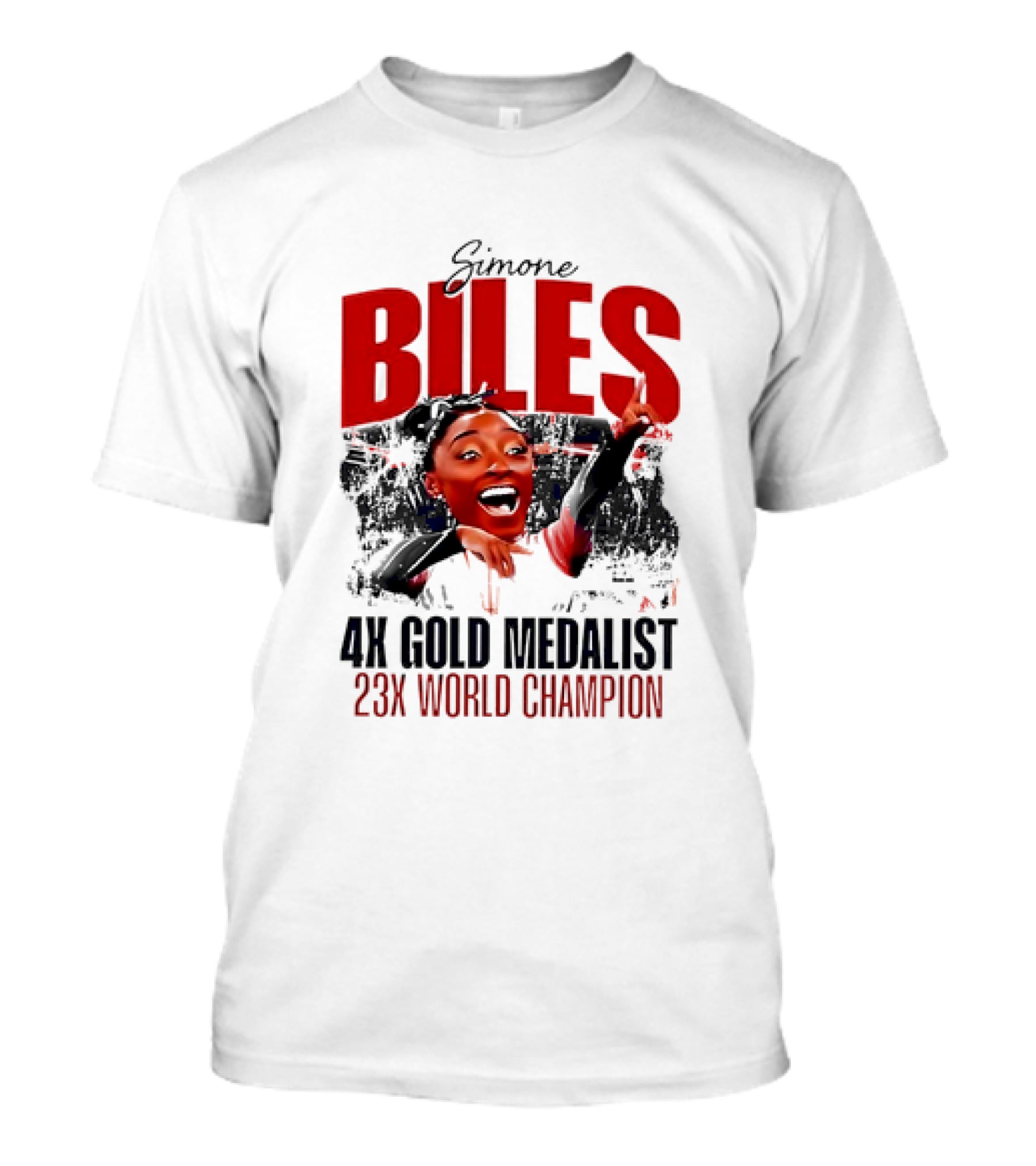 Simone Biles 4X Gold Medalist 23X World Champion Caricature T-Shirt