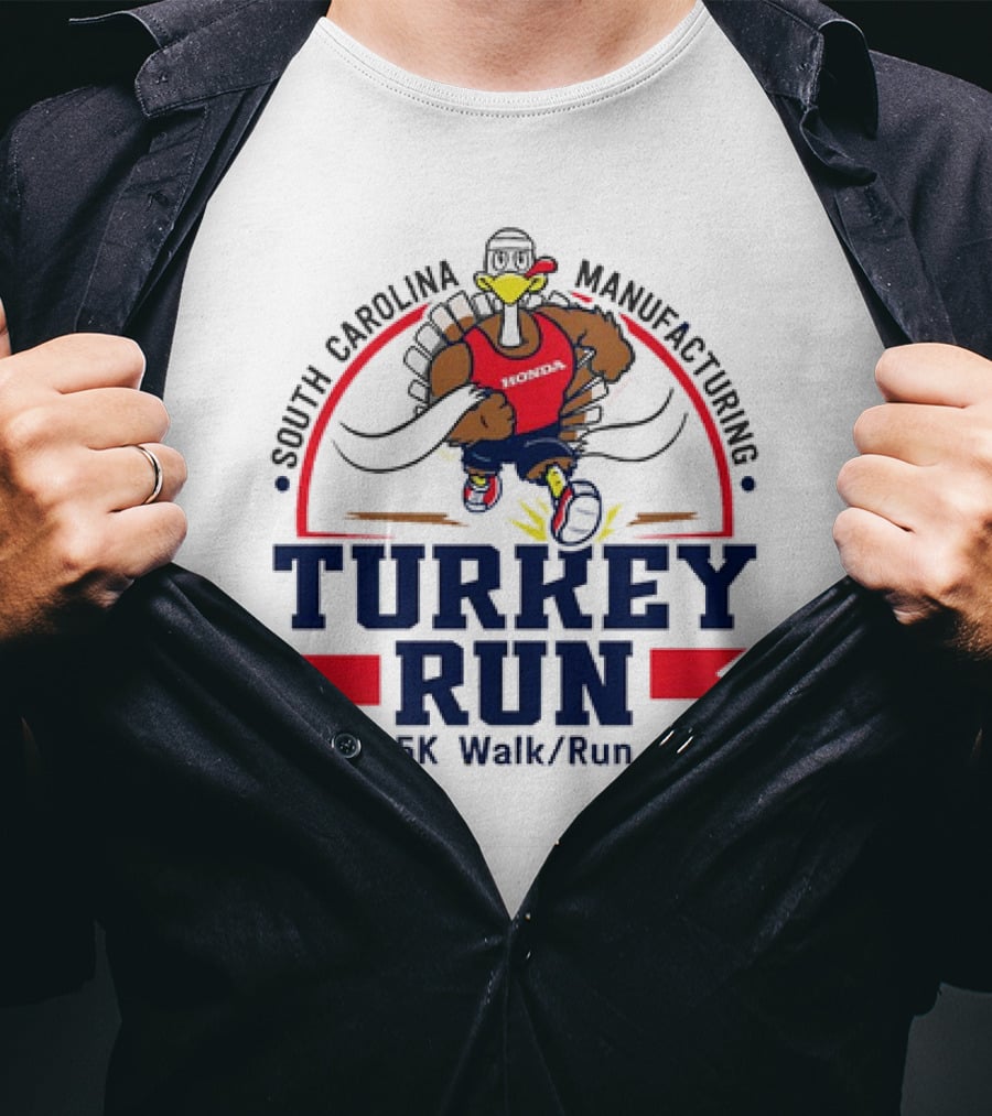 South Carolina Manufacturing Honda Turkey Run 5K Walk/Run T-Shirt