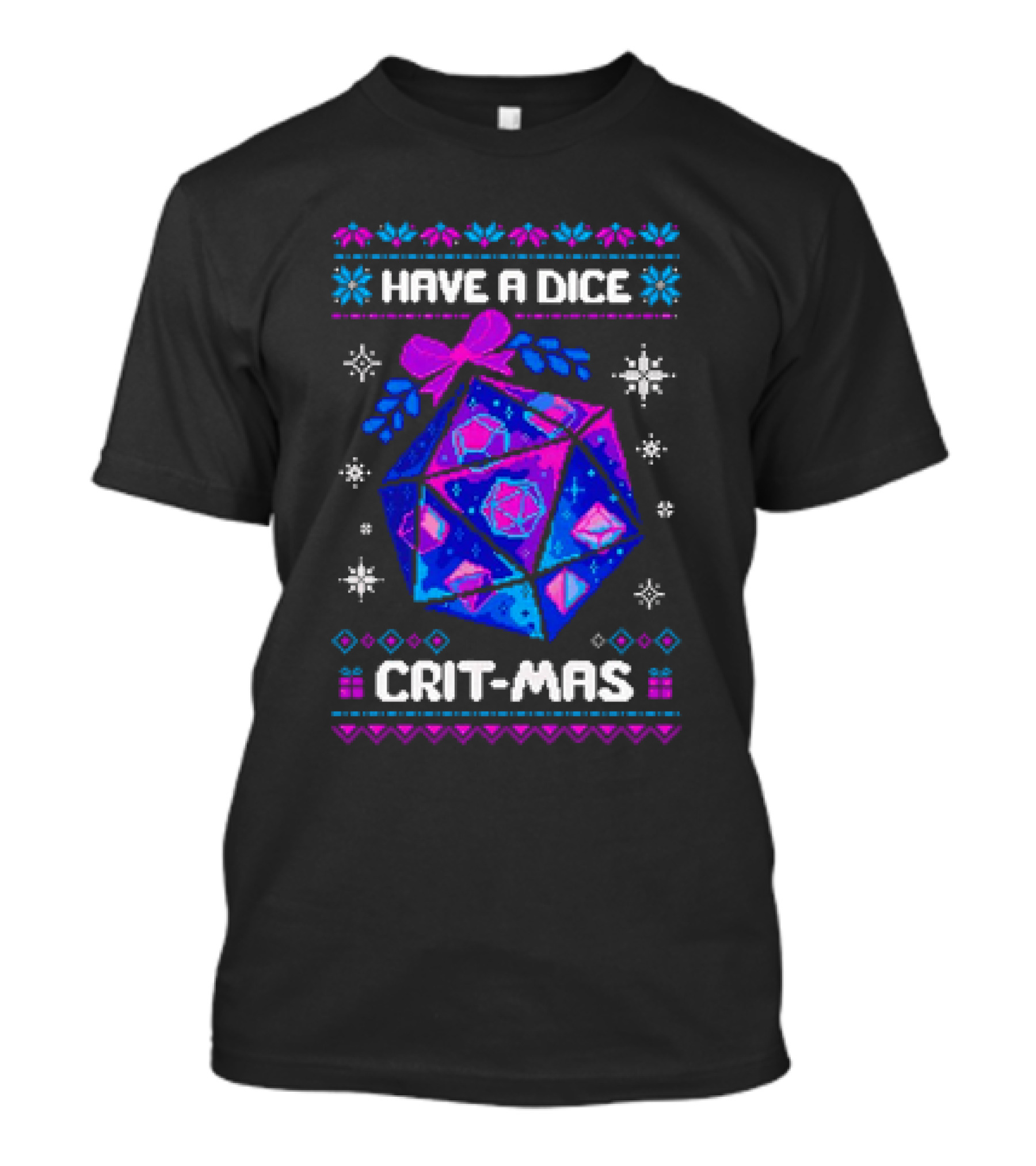 Have A Dice Crit-Mas Christmas D20 T-Shirt