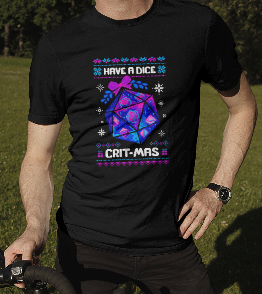 Have A Dice Crit-Mas Christmas D20 T-Shirt