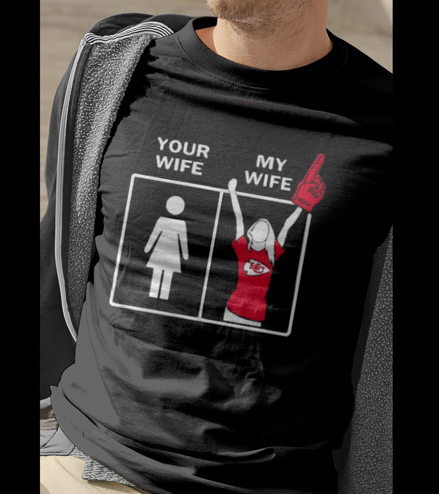 Your Wife My Wife Fan Girls Kansas City Chiefs Enthusiast T-Shirt