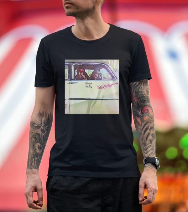Premium T-Shirt: Cheech and Chong Los Cochinos 1973 Vintage Car Window Scene T-Shirt Cheech and Chong Los Cochinos 1973 Vintage Car Window Scene T-Shirt