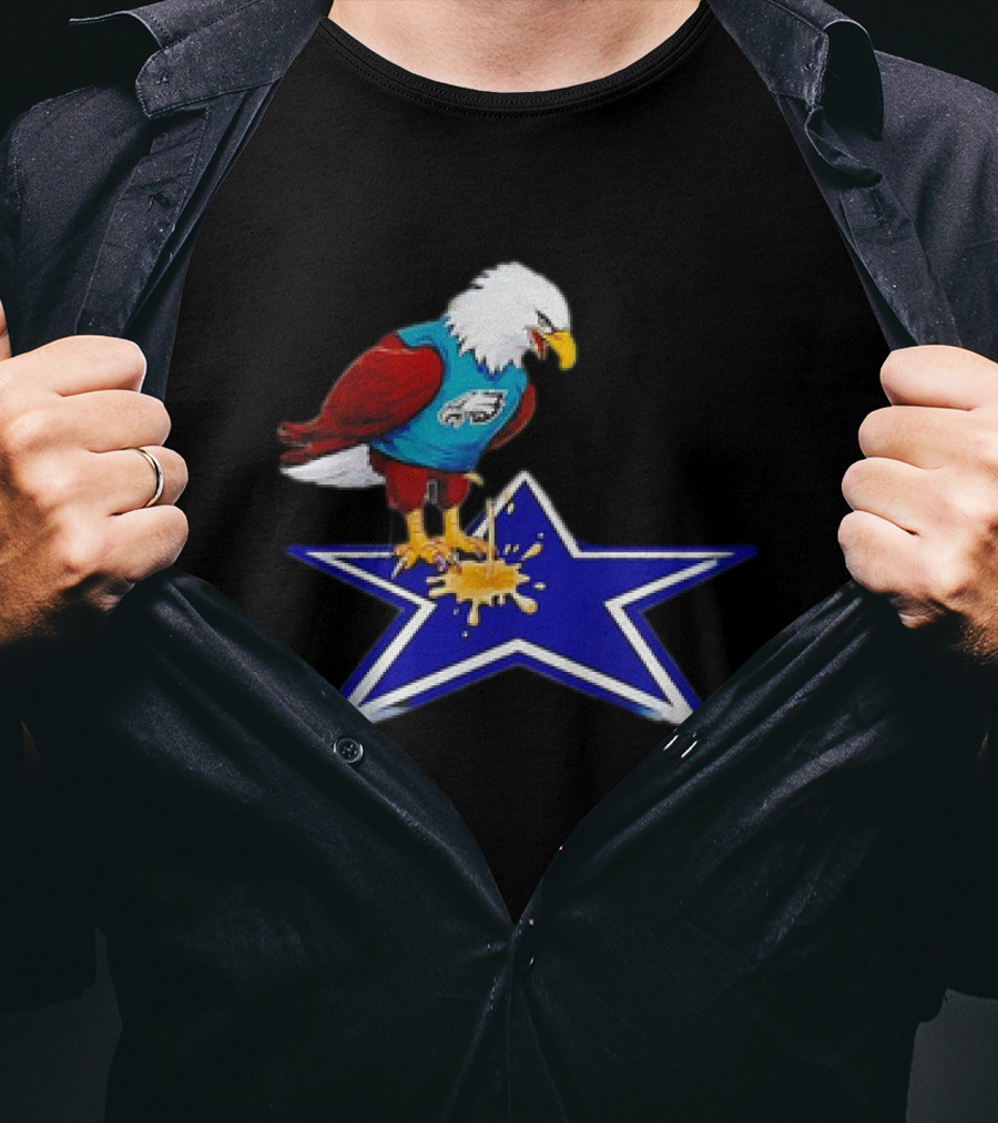 Philadelphia Eagles Peeing On Dallas Cowboys Star T-Shirt