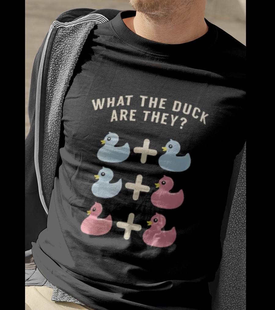 What The Duck Are They Blue And Pink Duck Addition Puzzle T-Shirt