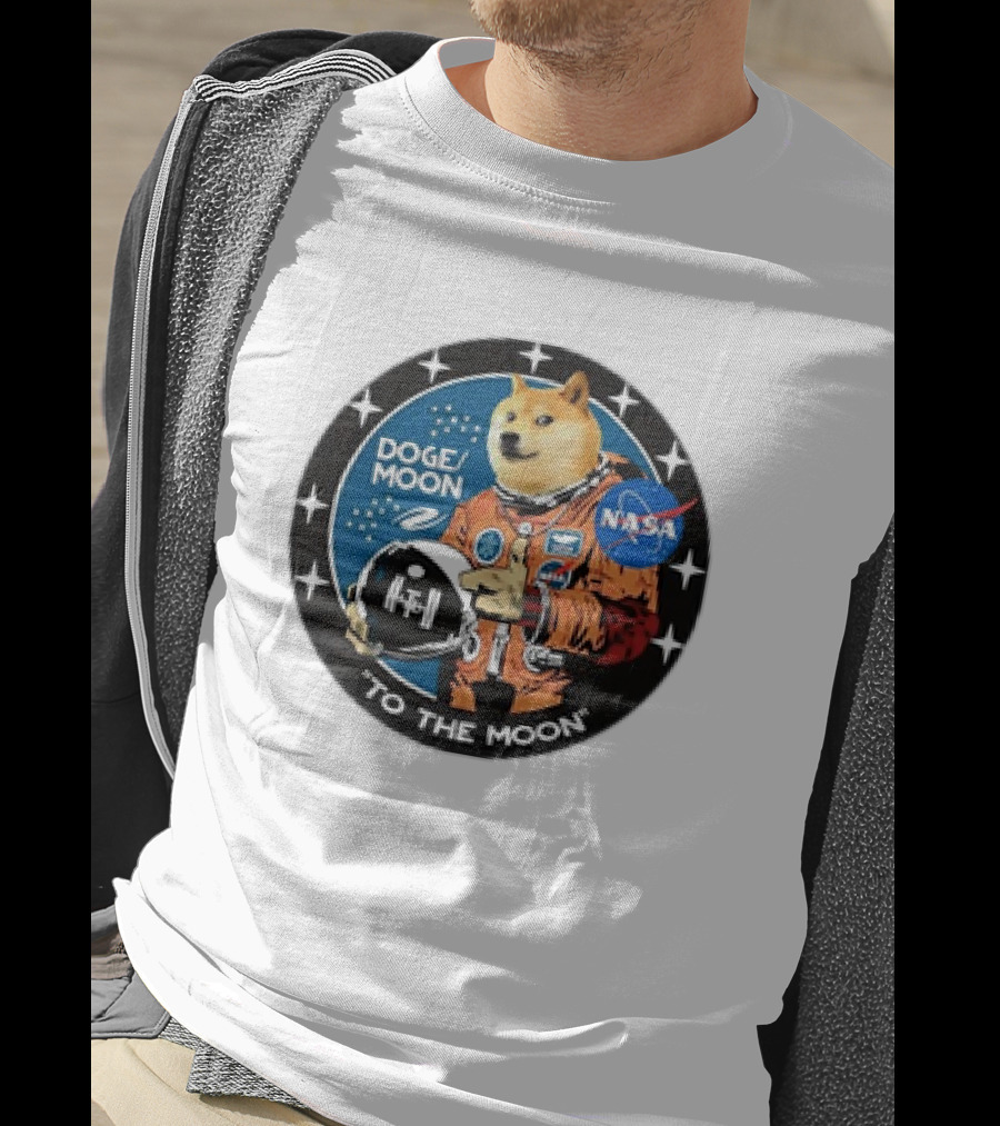 DOGE Moon NASA Astronaut Dogecoin To The Moon T-Shirt