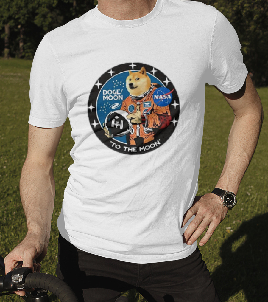 DOGE Moon NASA Astronaut Dogecoin To The Moon T-Shirt