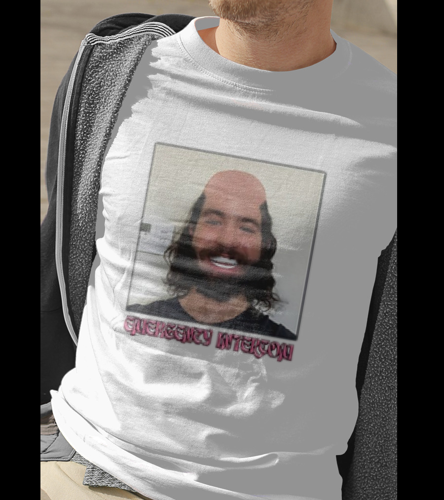 Emergency Intercom Drew’s Veneers Meme Parody Face Image T-Shirt