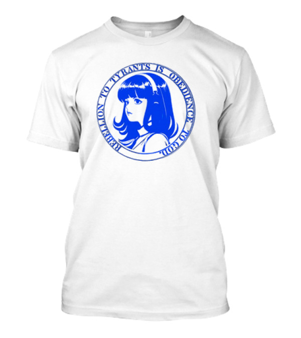 John Galt Obedience To God Rebellion To Tyrants Retro Anime Girl T-Shirt