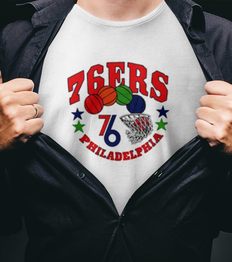 Philadelphia 76ERS 76 Basketball Stars City Edition T-Shirt